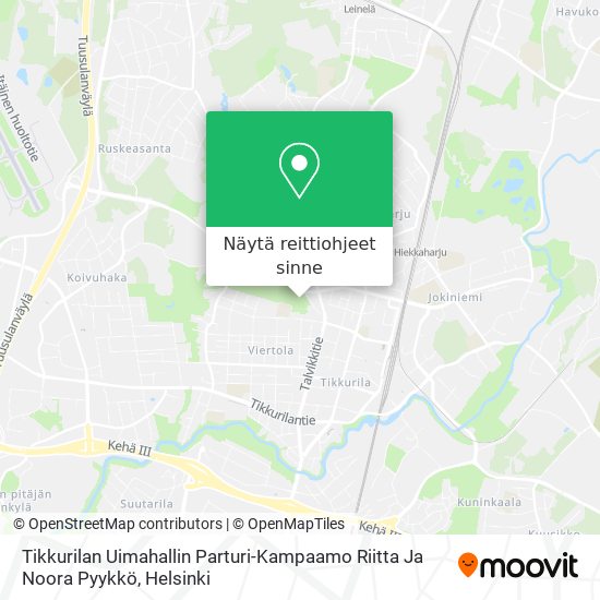Tikkurilan Uimahallin Parturi-Kampaamo Riitta Ja Noora Pyykkö kartta