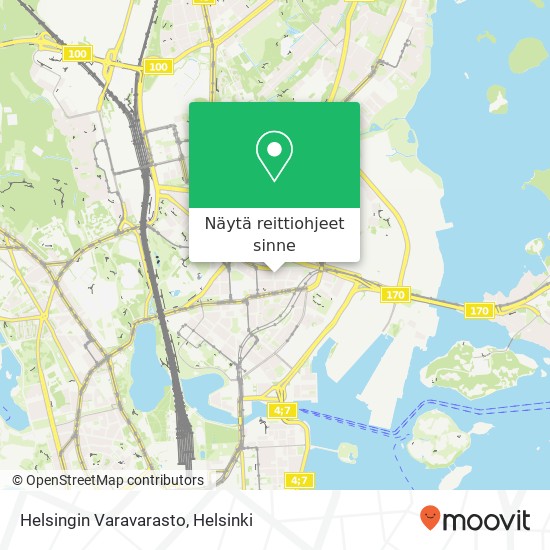 Helsingin Varavarasto kartta