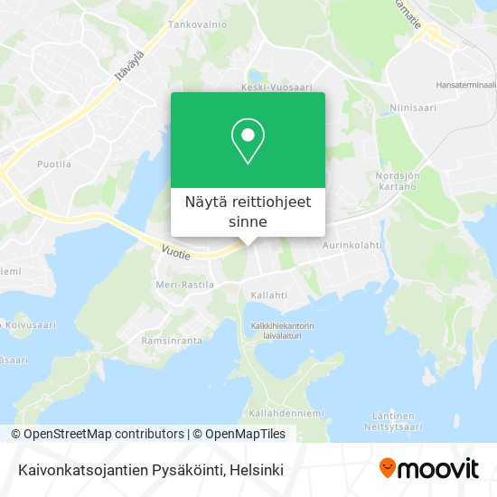 Kaivonkatsojantien Pysäköinti kartta