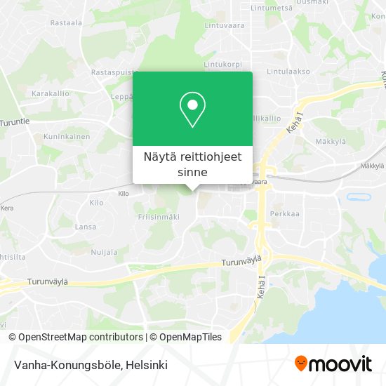 Vanha-Konungsböle kartta