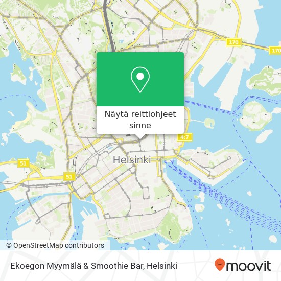 Ekoegon Myymälä & Smoothie Bar kartta