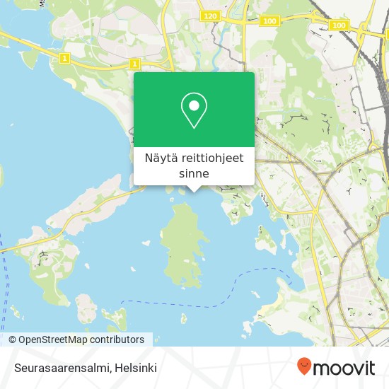 Seurasaarensalmi kartta