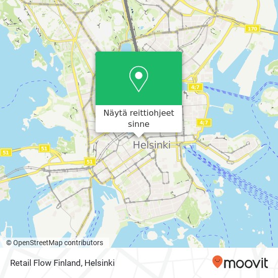 Retail Flow Finland kartta