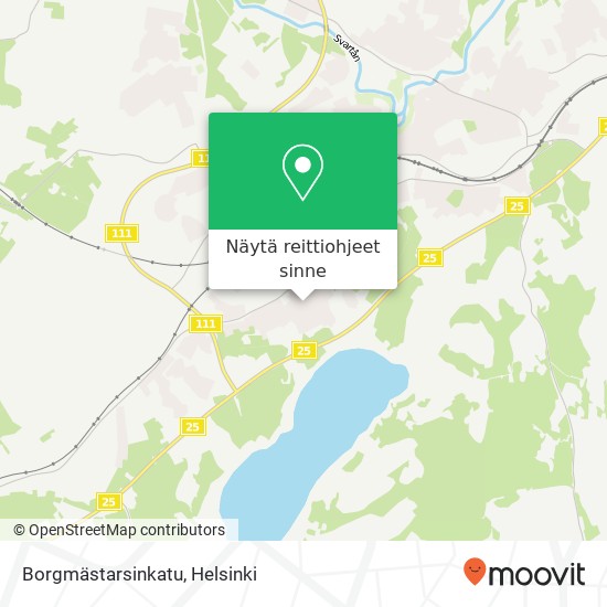 Borgmästarsinkatu kartta