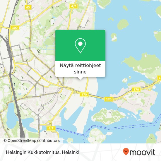 Helsingin Kukkatoimitus kartta