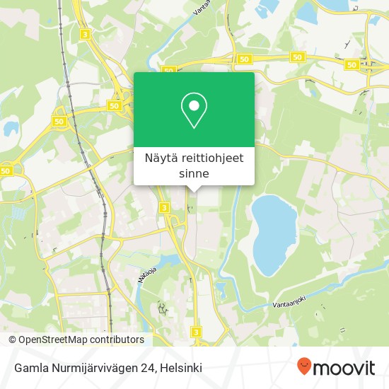 Gamla Nurmijärvivägen 24 kartta