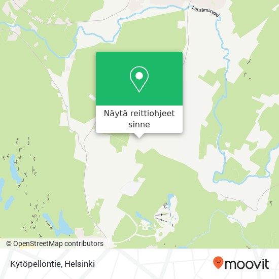 Kytöpellontie kartta