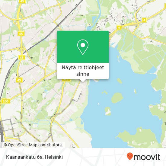 Kaanaankatu 6a kartta