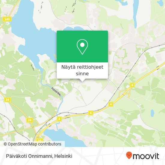 Päiväkoti Onnimanni kartta