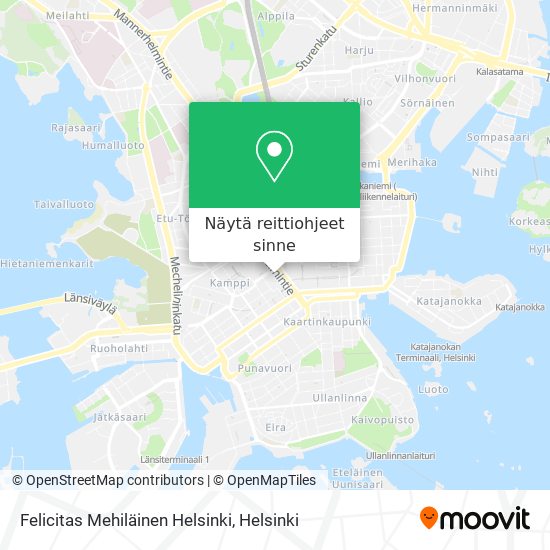 Felicitas Mehiläinen Helsinki kartta
