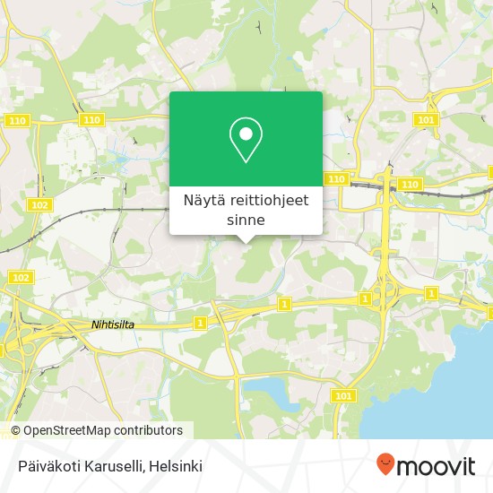 Päiväkoti Karuselli kartta