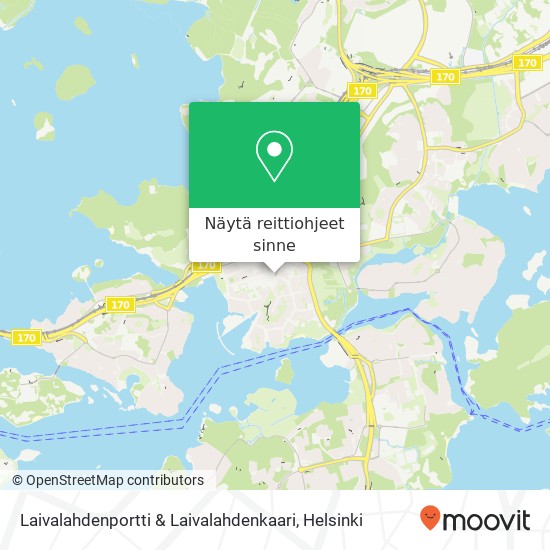 Laivalahdenportti & Laivalahdenkaari kartta