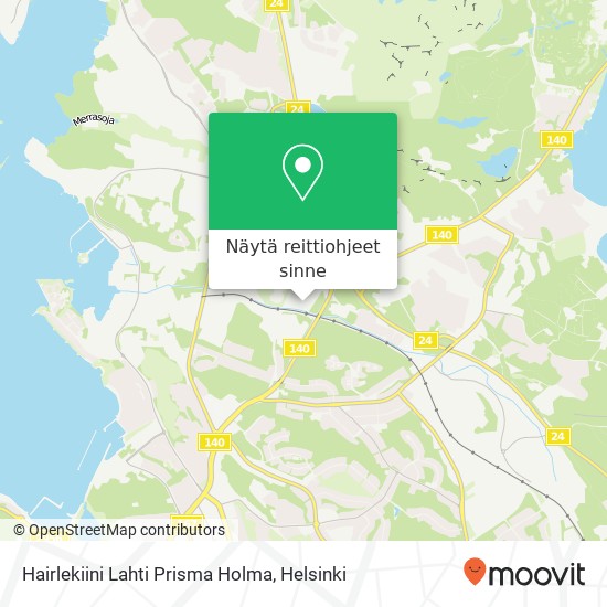 Hairlekiini Lahti Prisma Holma kartta