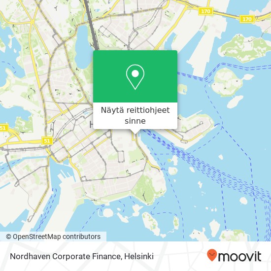 Nordhaven Corporate Finance kartta