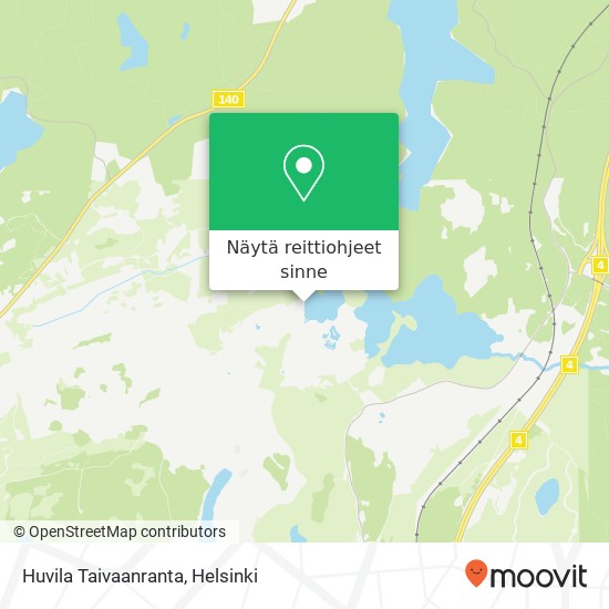 Huvila Taivaanranta kartta