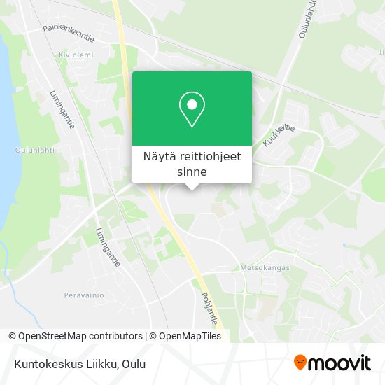 Kuntokeskus Liikku kartta