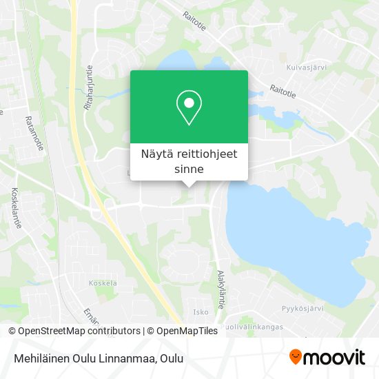 Mehiläinen Oulu Linnanmaa kartta