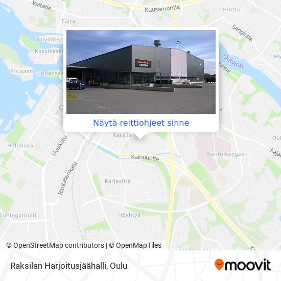 Raksilan Harjoitusjäähalli kartta