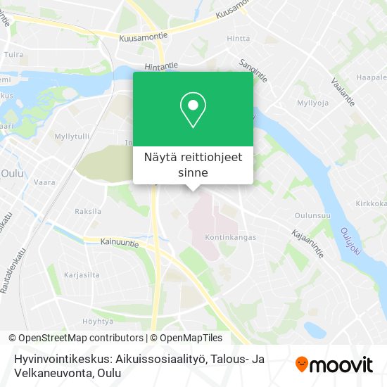 Hyvinvointikeskus: Aikuissosiaalityö, Talous- Ja Velkaneuvonta kartta