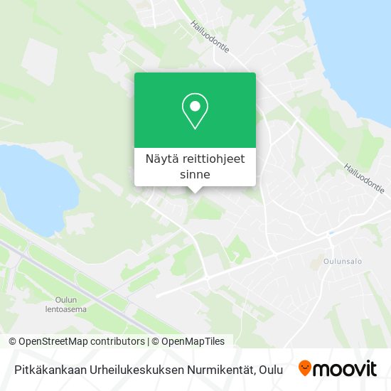 Pitkäkankaan Urheilukeskuksen Nurmikentät kartta