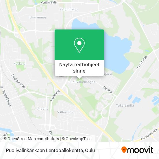 Puolivälinkankaan Lentopallokenttä kartta