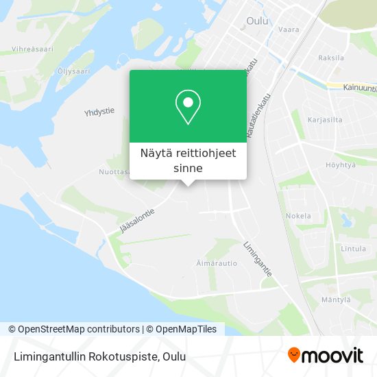 Limingantullin Rokotuspiste kartta