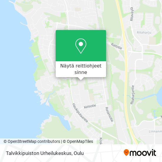Talvikkipuiston Urheilukeskus kartta