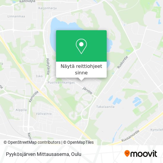 Pyykösjärven Mittausasema kartta