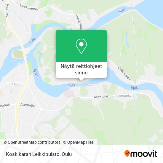 Koskikaran Leikkipuisto kartta