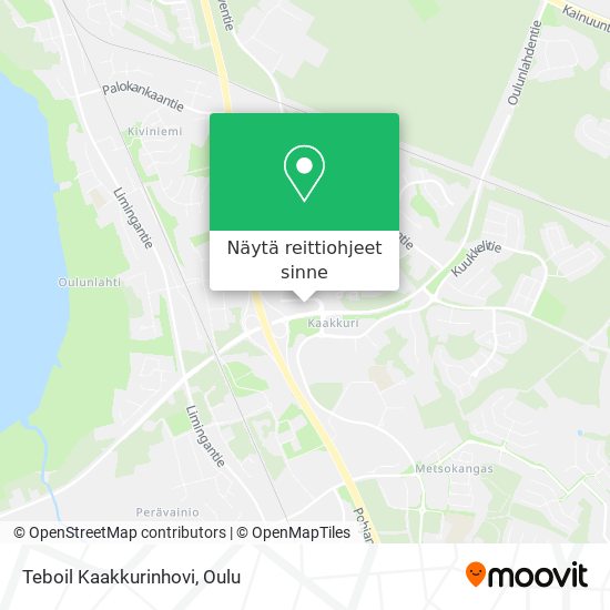 Teboil Kaakkurinhovi kartta