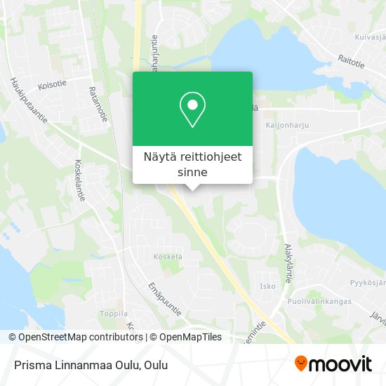 Kuinka päästä kohteeseen Prisma Linnanmaa Oulu kulkuvälineellä Bussi?