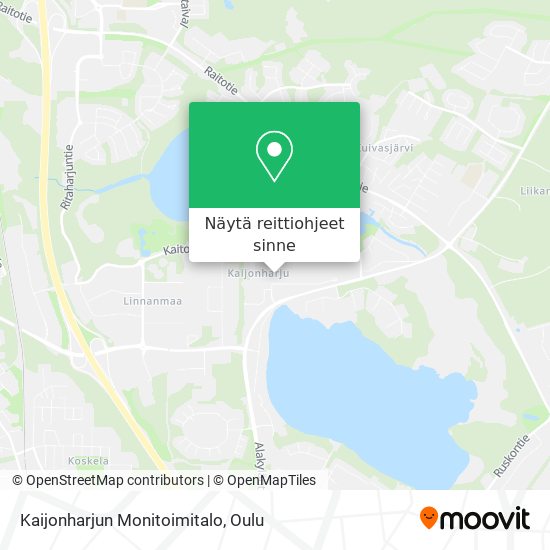 Kaijonharjun Monitoimitalo kartta