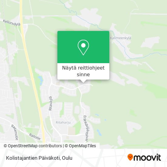 Kolistajantien Päiväkoti kartta