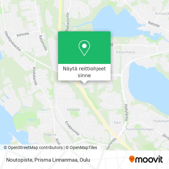Noutopiste, Prisma Linnanmaa kartta