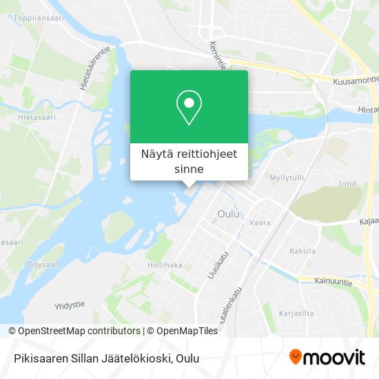 Pikisaaren Sillan Jäätelökioski kartta