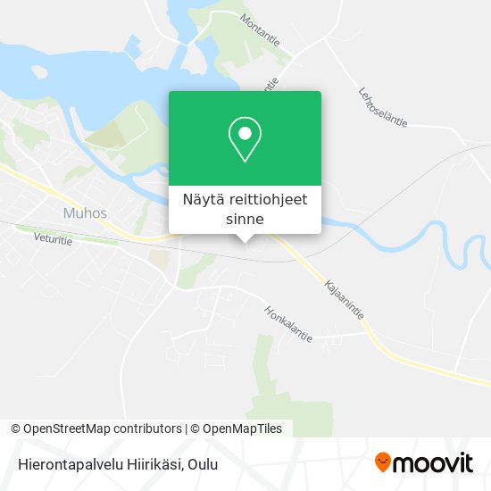 Hierontapalvelu Hiirikäsi kartta