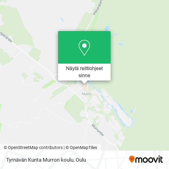 Tyrnävän Kunta Murron koulu kartta