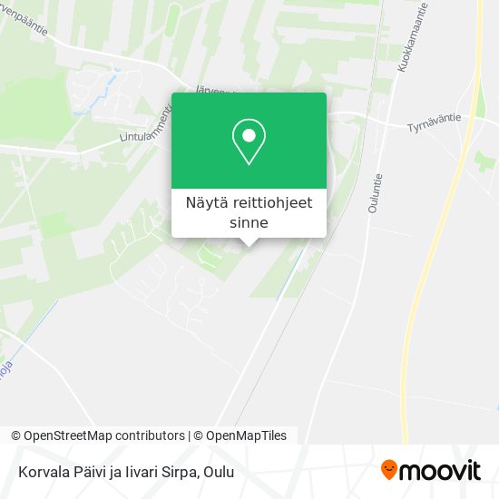 Korvala Päivi ja Iivari Sirpa kartta