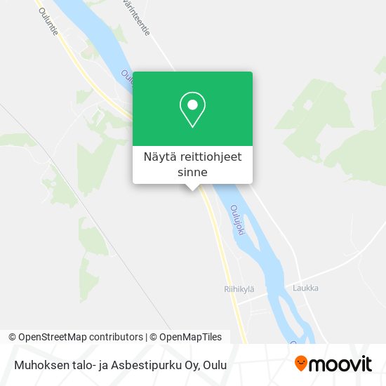 Muhoksen talo- ja Asbestipurku Oy kartta