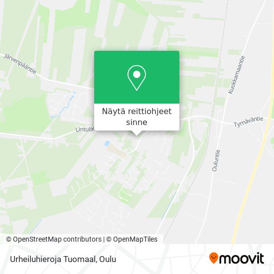 Urheiluhieroja Tuomaal kartta