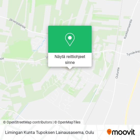 Limingan Kunta Tupoksen Lainausasema kartta