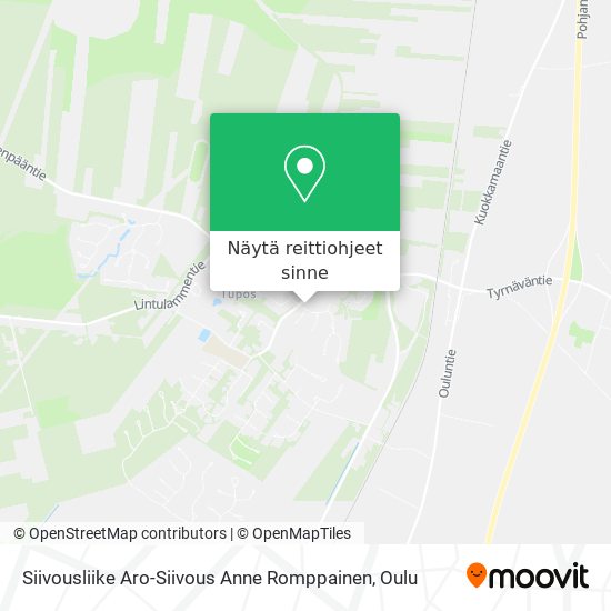 Siivousliike Aro-Siivous Anne Romppainen kartta