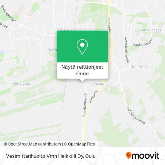 Vesimittarihuolto Vmh Heikkilä Oy kartta