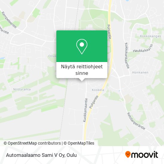 Automaalaamo Sami V Oy kartta