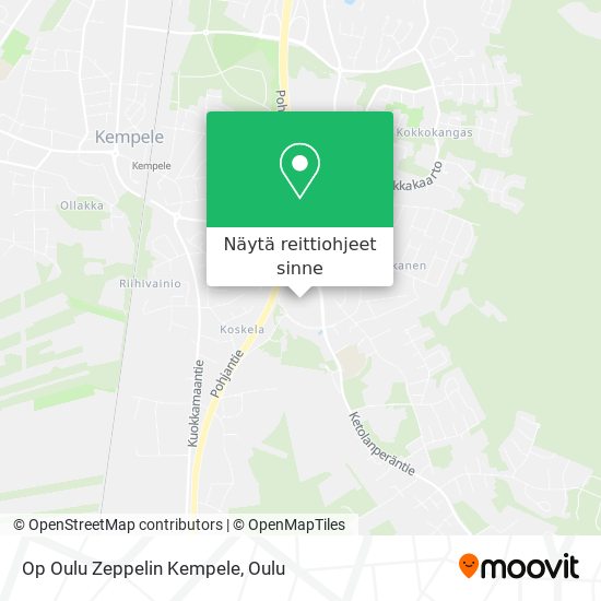 Op Oulu Zeppelin Kempele kartta