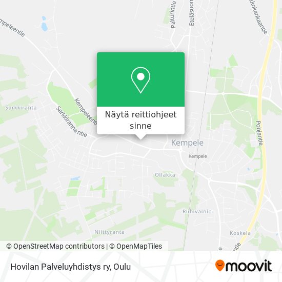 Hovilan Palveluyhdistys ry kartta