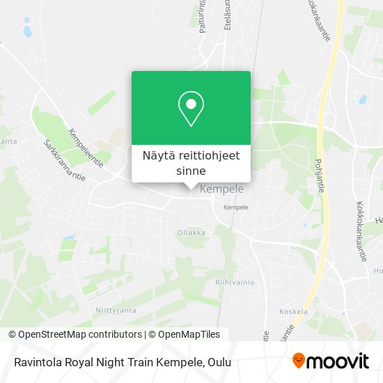 Ravintola Royal Night Train Kempele kartta