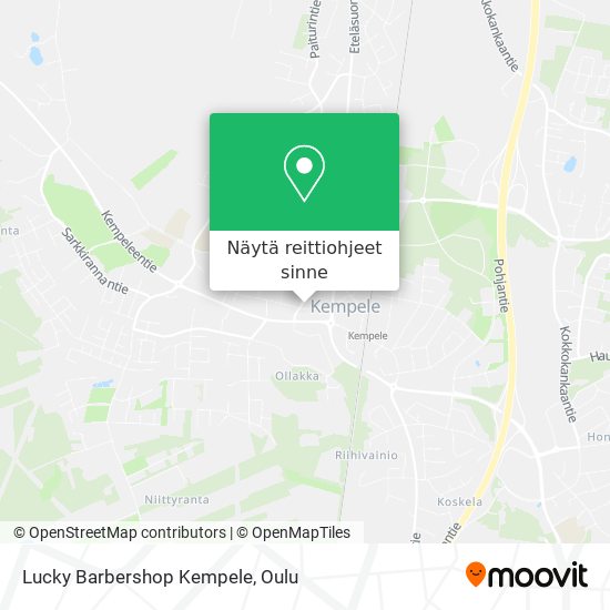 Lucky Barbershop Kempele kartta