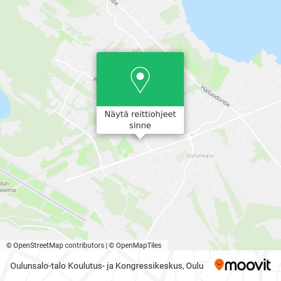 Oulunsalo-talo Koulutus- ja Kongressikeskus kartta