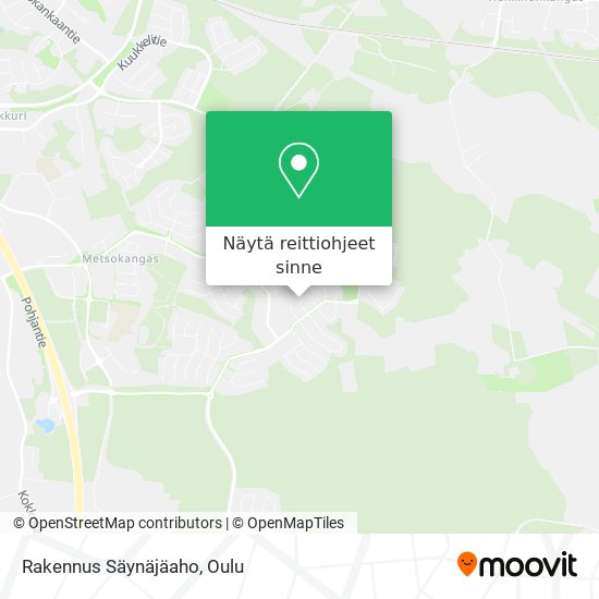 Rakennus Säynäjäaho kartta